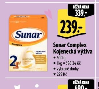 Sunar Complex Kojenecká výživa