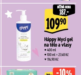 Häppy Mycí gel na tělo a vlasy