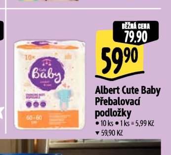 Albert Cute Baby Přebalovací podložky