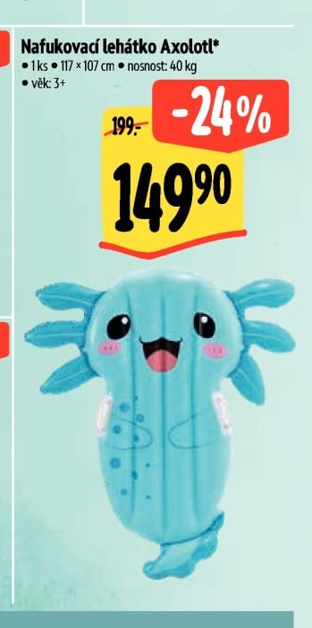 Nafukovací lehátko Axolotl