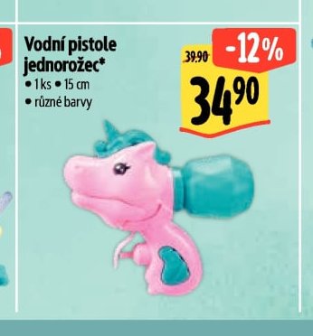 Vodní pistole jednorožec
