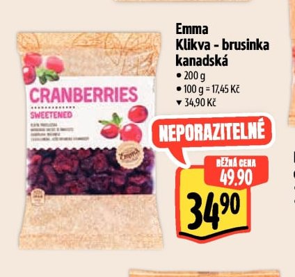 Emma Klikva - brusinka kanadská