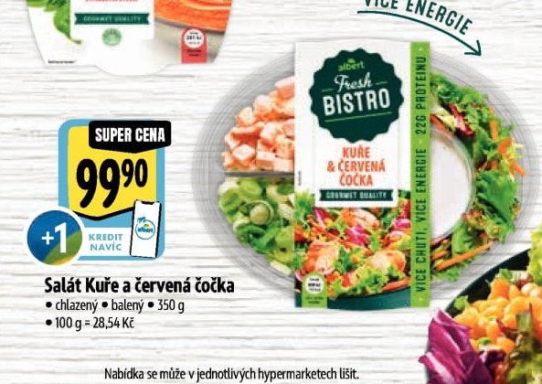 Salát Kuře a červená čočka