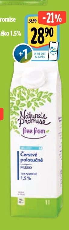 Nature's Promise Free From Čerstvé mléko 1,5%