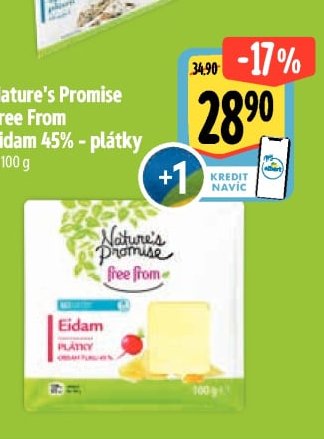 Nature's Promise Free From Eidam 45% - plátky