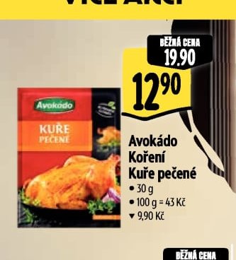 Avokádo Koření Kuře pečené