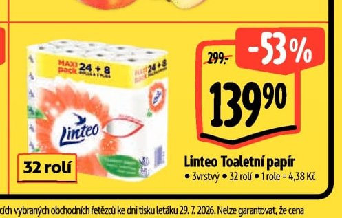 Linteo Toaletní papír