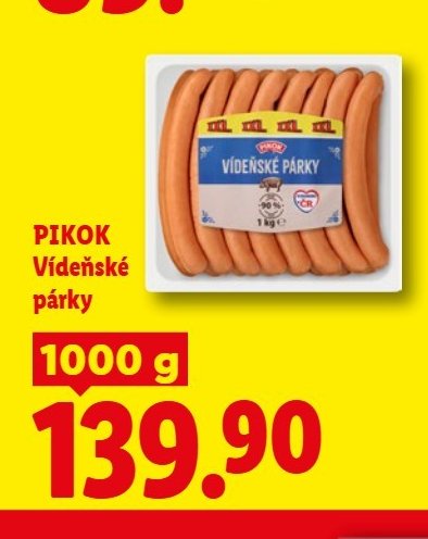 PIKOK Vídeňské párky