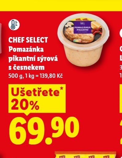 CHEF SELECT Pomazánka pikantní sýrová s česnekem