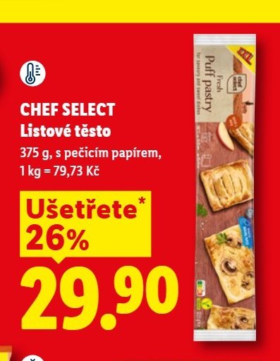 CHEF SELECT Listové těsto