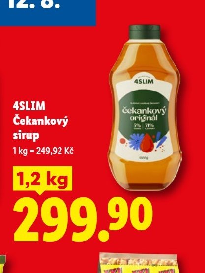 4SLIM Čekankový sirup 1,2kg