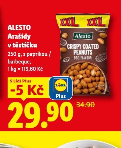 Alesto Arašídy v těstíčku 250g