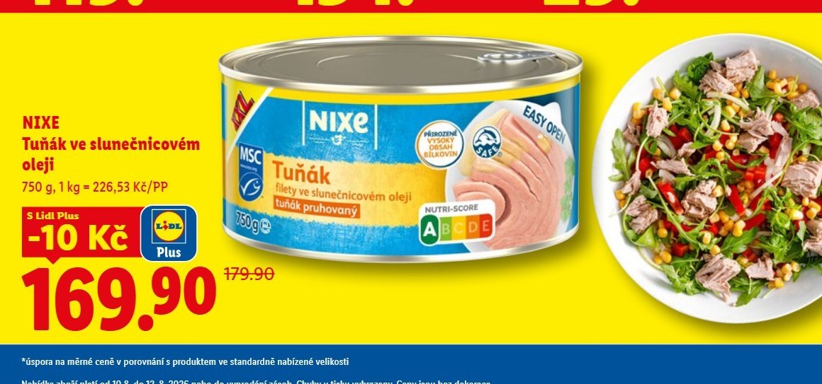 Nixe Tuňák ve slunečnicovém oleji 750g