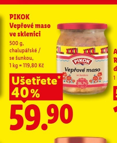 PIKOK Vepřové maso ve sklenici