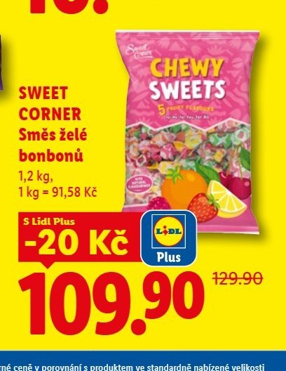 SWEET CORNER Směs želé bonbonů