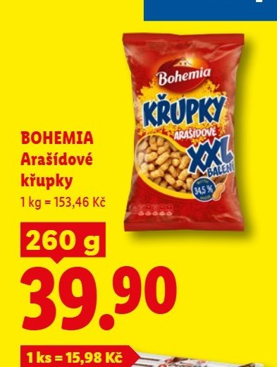 BOHEMIA Arašídové křupky 260 g