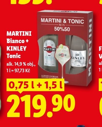 MARTINI Bianco + KINLEY Tonic