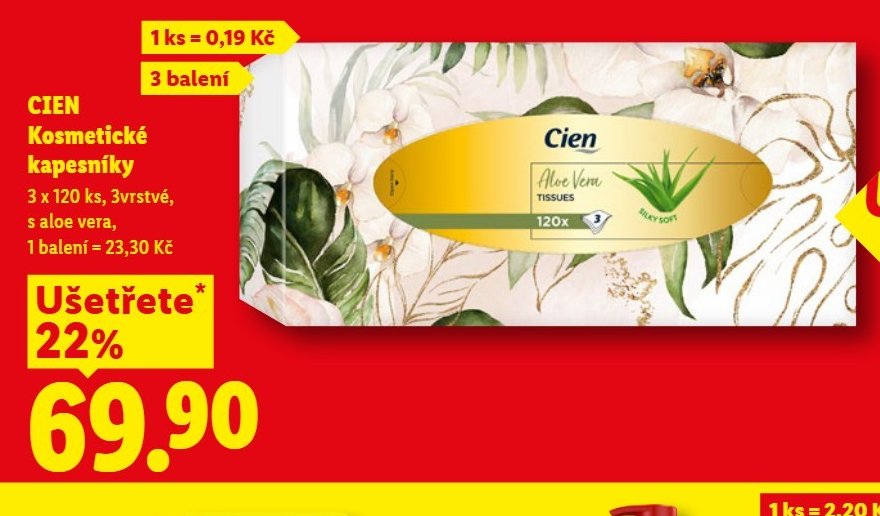 CIEN Kosmetické kapesníky