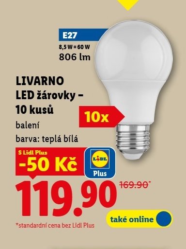 LIVARNO LED žárovky - 10 kusů