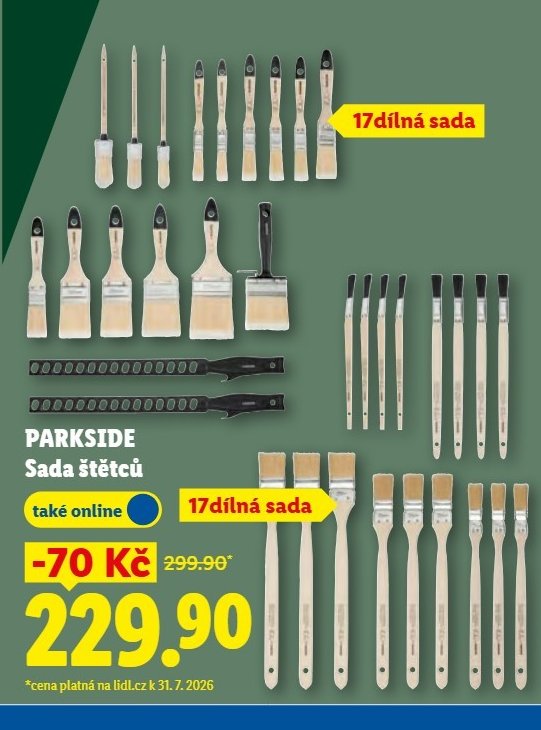 PARKSIDE Sada štětců