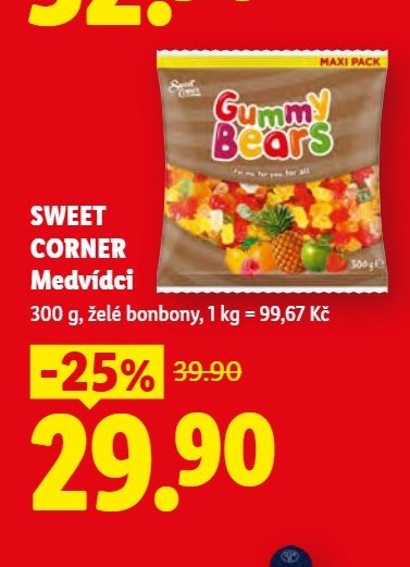 SWEET CORNER Medvídci