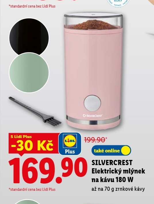 SILVERCREST Elektrický mlýnek na kávu 180 W
