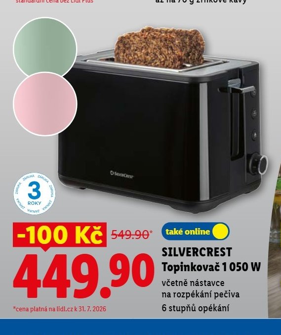 SILVERCREST Topinkovač 1 050 W