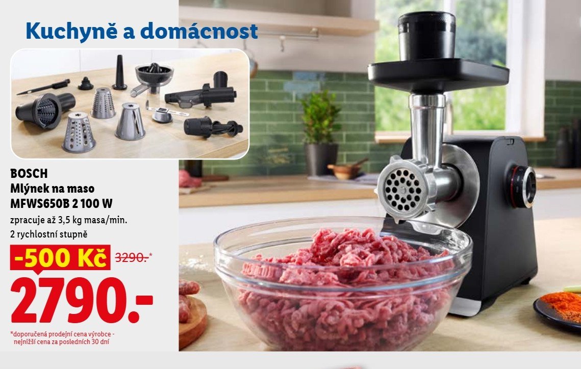 BOSCH Mlýnek na maso MFWS650B 2 100 W