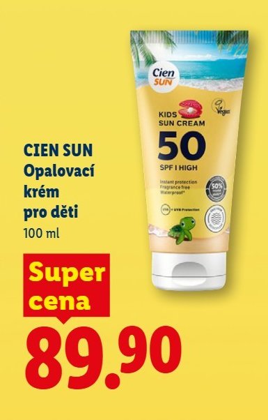 CIEN SUN Opalovací krém pro děti 100 ml