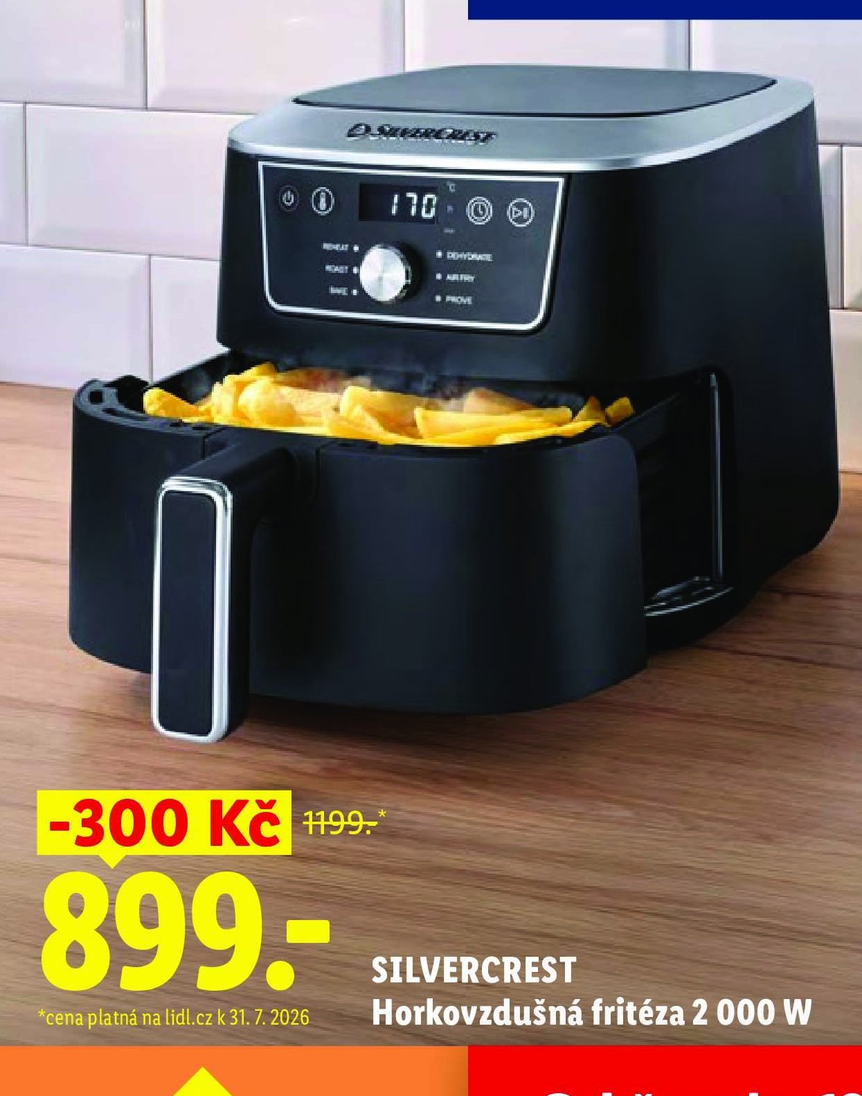 SILVERCREST Horkovzdušná fritéza 2 000 W