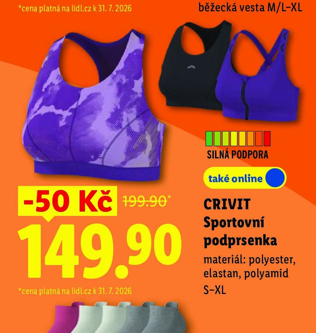CRIVIT Sportovní podprsenka