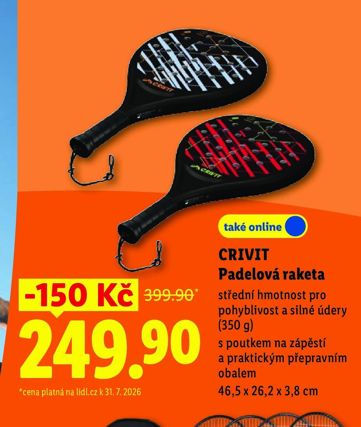 CRIVIT Padelová raketa