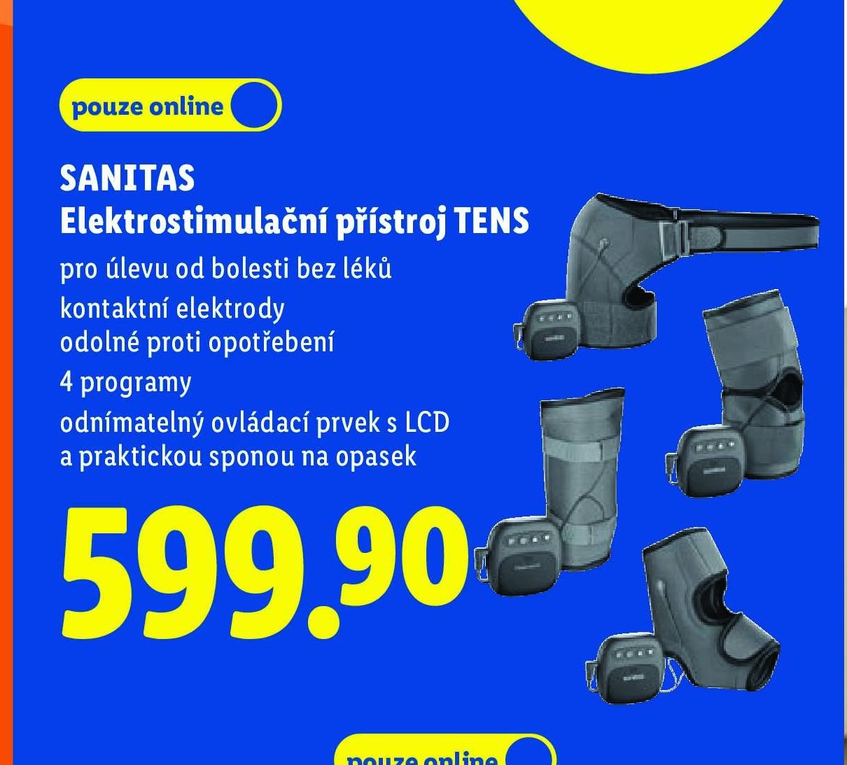 SANITAS Elektrostimulační přístroj TENS