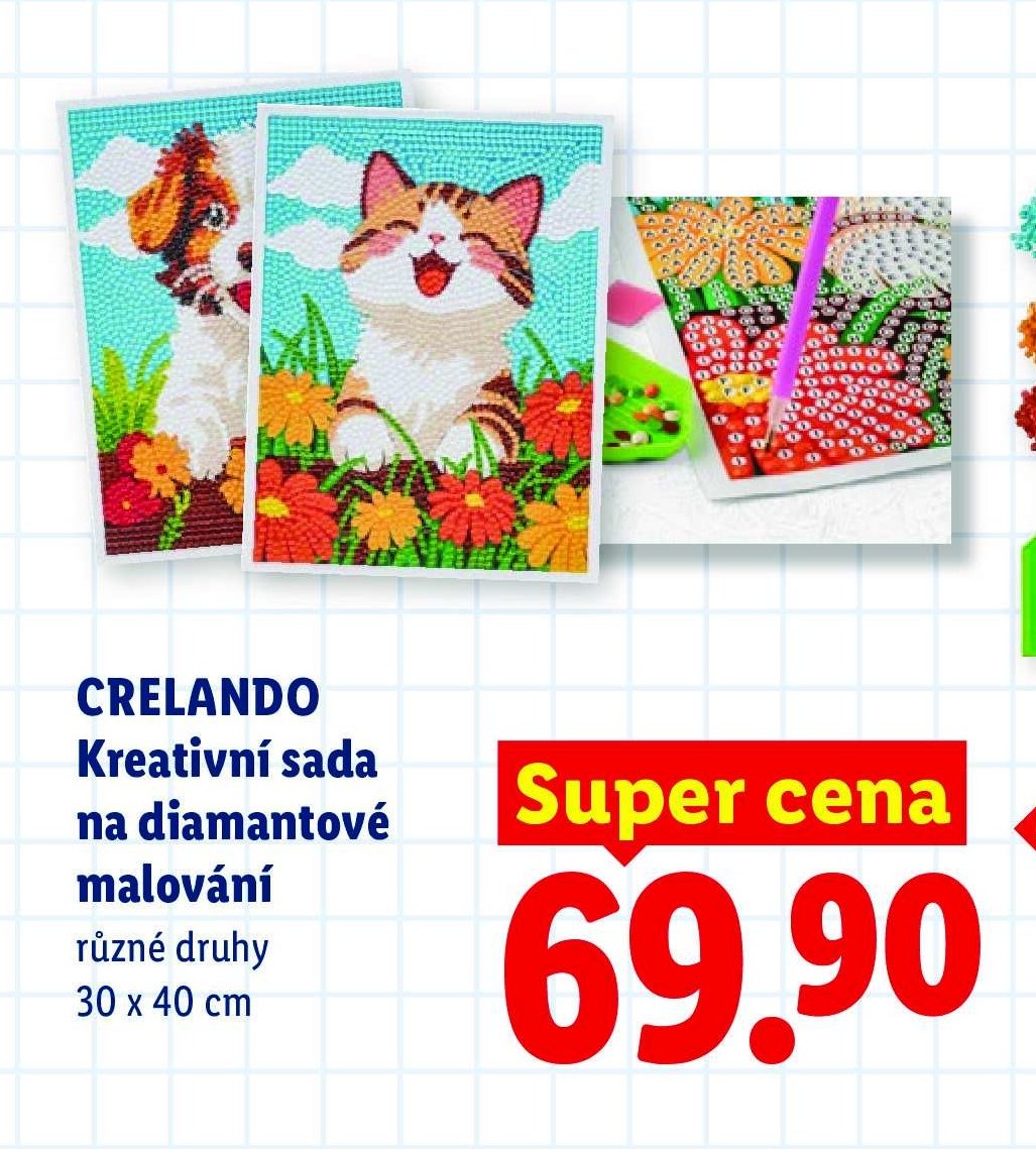 CRELANDO Kreativní sada na diamantové malování