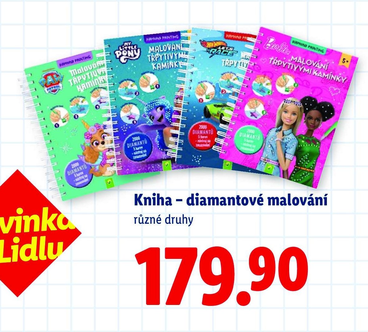 Kniha - diamantové malování