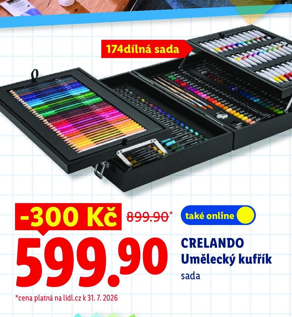 CRELANDO Umělecký kufřík sada