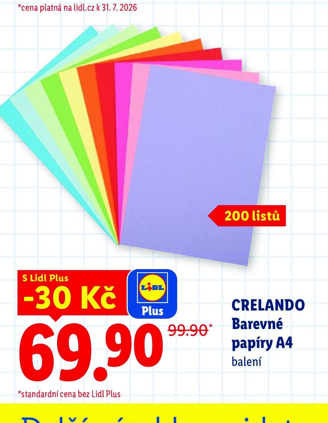 CRELANDO Barevné papíry A4