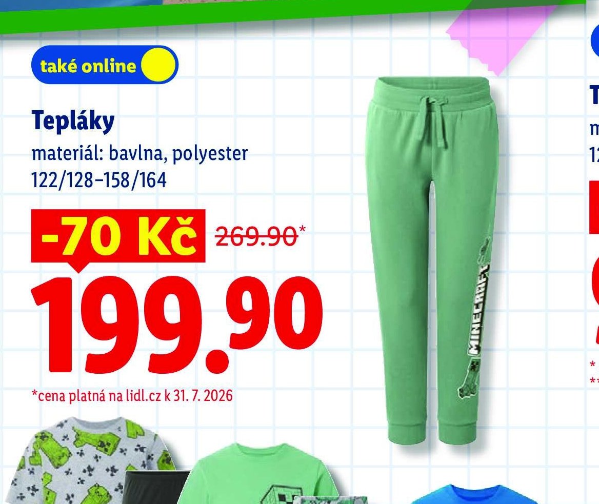 Tepláky Minecraft