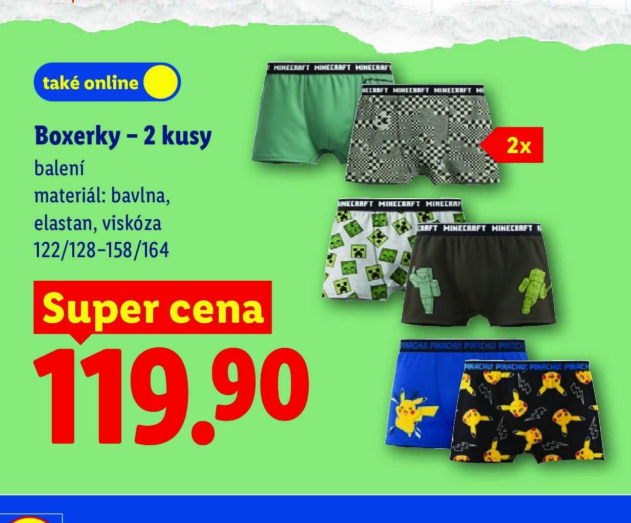 Boxerky - 2 kusy