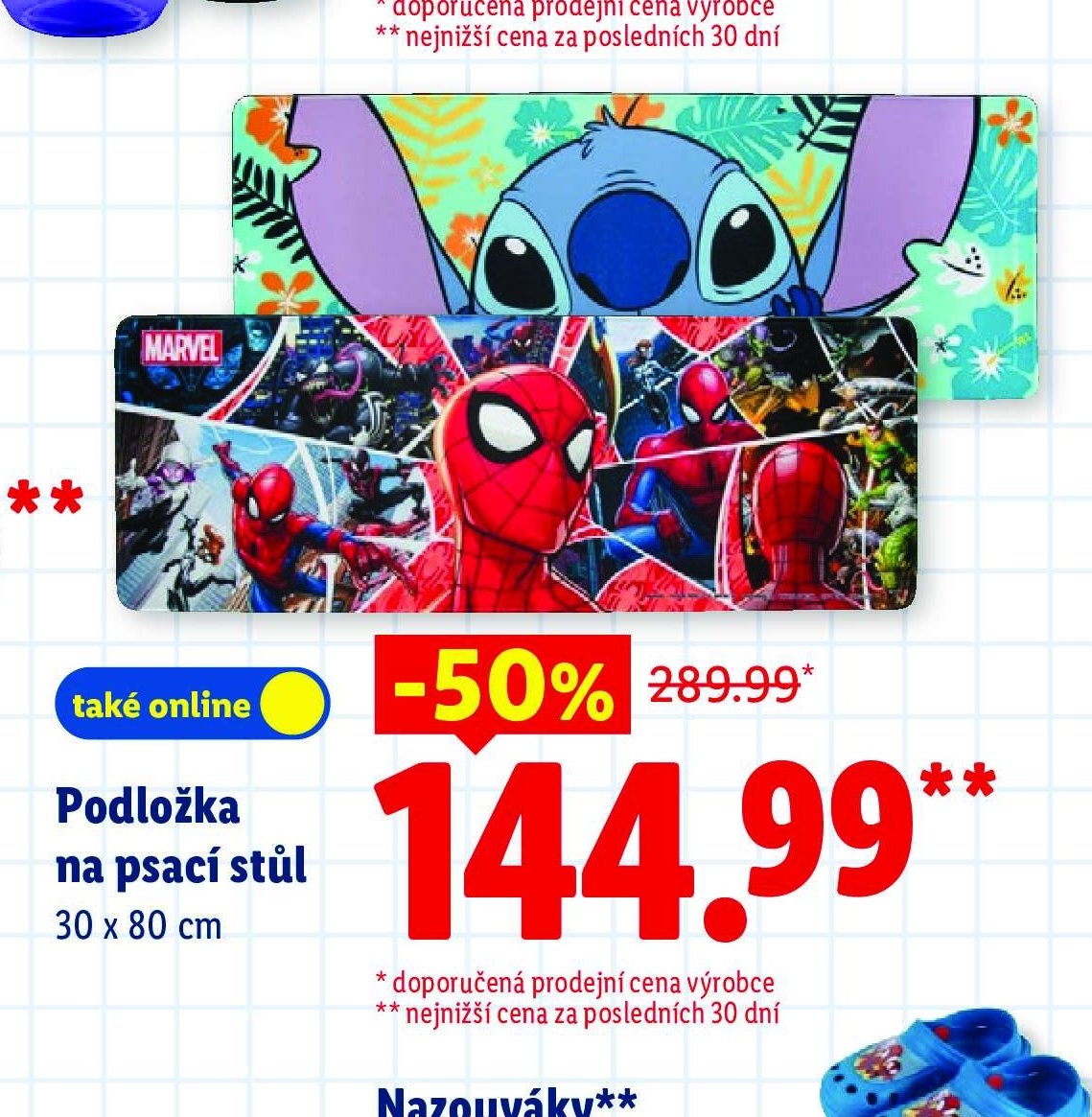Podložka na psací stůl