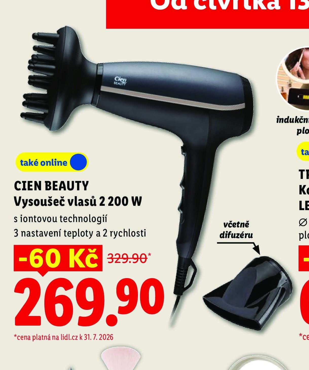 CIEN BEAUTY Vysoušeč vlasů 2 200 W
