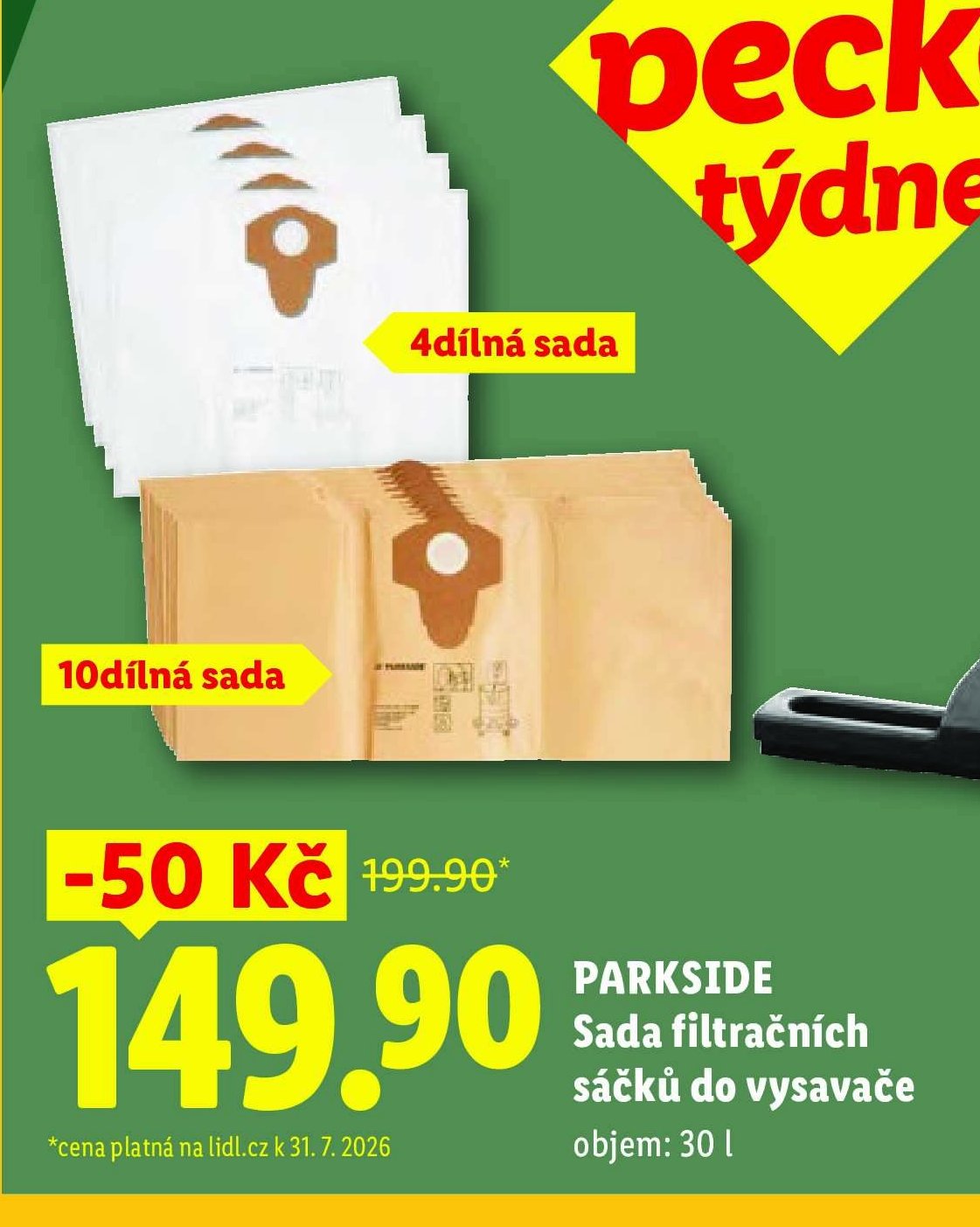 PARKSIDE Sada filtračních sáčků do vysavače