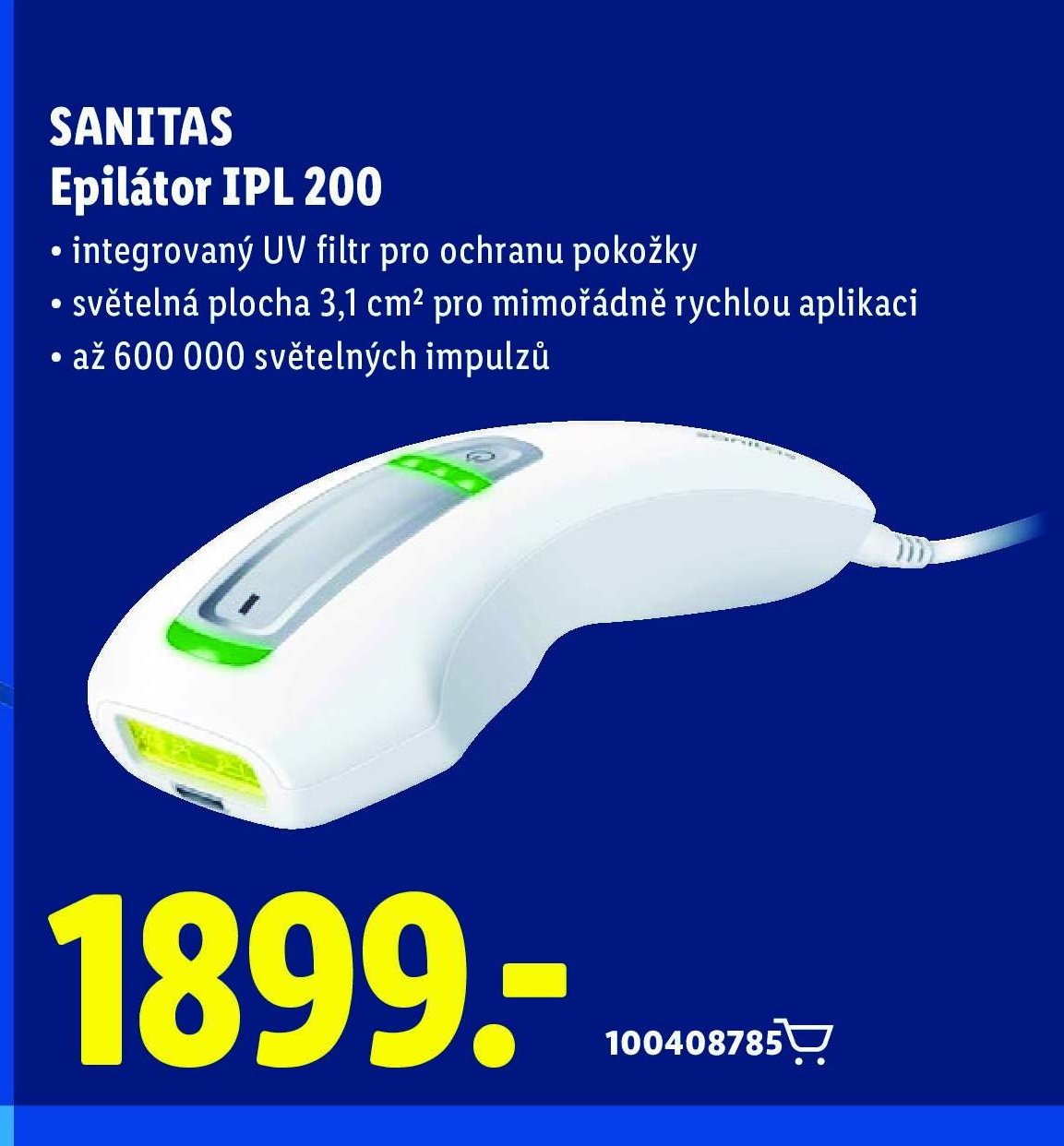 SANITAS Epilátor IPL 200
