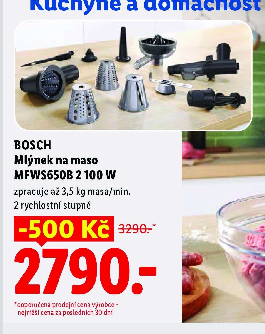 BOSCH Mlýnek na maso MFWS650B 2 100 W