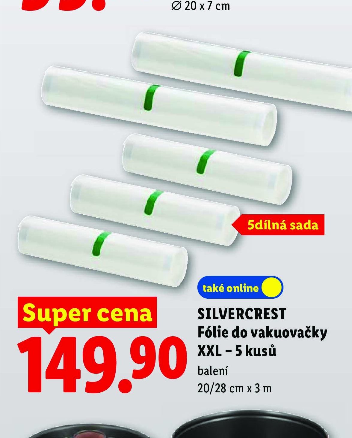 SILVERCREST Fólie do vakuovačky XXL - 5 kusů