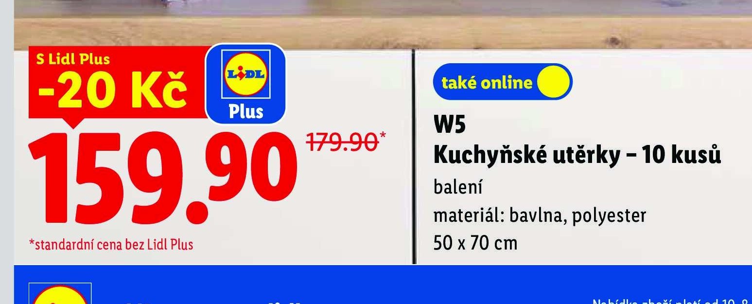 W5 Kuchyňské utěrky – 10 kusů