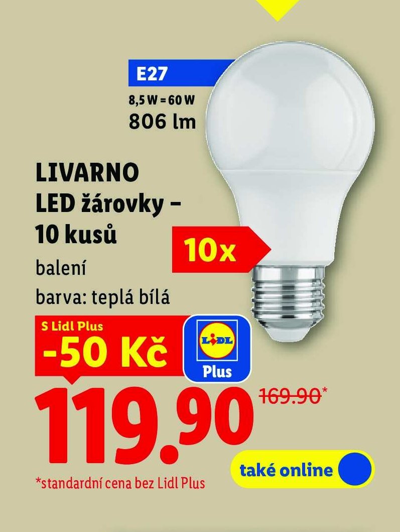 LIVARNO LED žárovky – 10 kusů