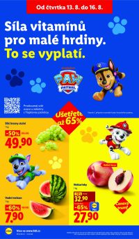 akční leták Lidl 13.8.2026-16.8.2026