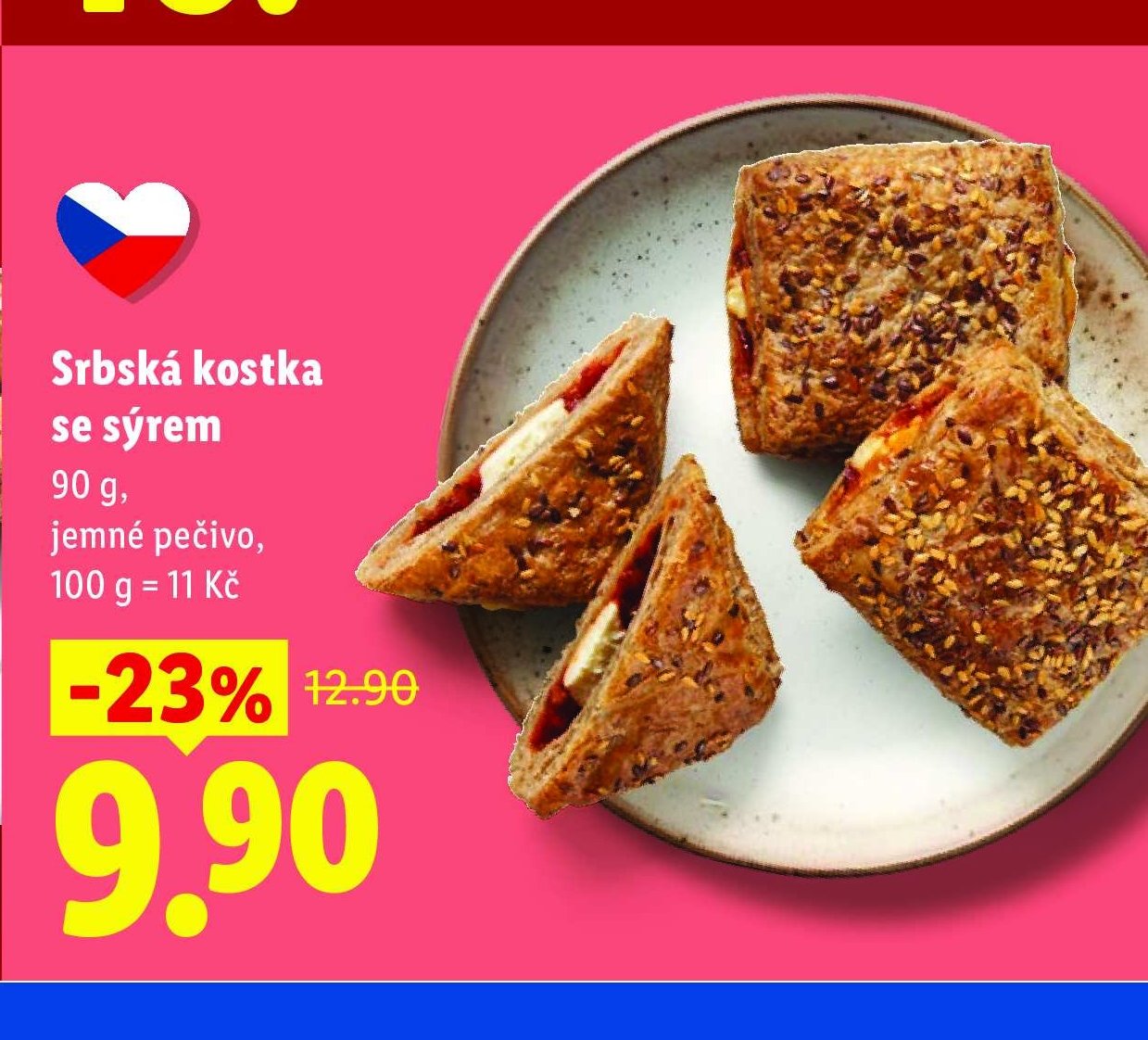 Srbská kostka se sýrem
