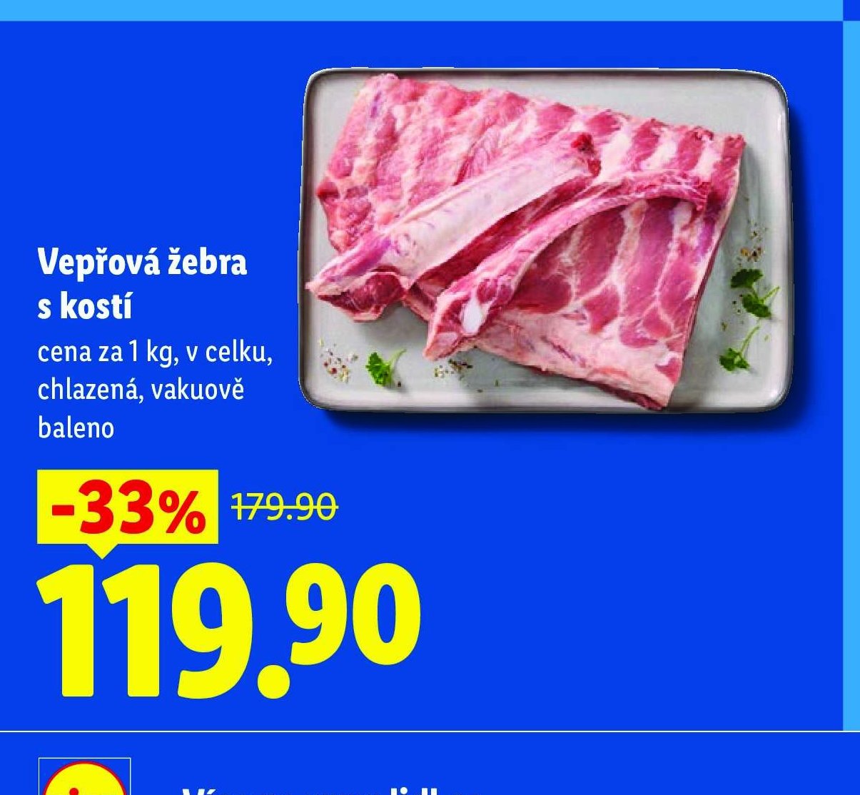 Vepřová žebra s kostí